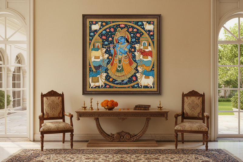 pichwai-wall-art-krishna-traditional-indian-painting-artshub